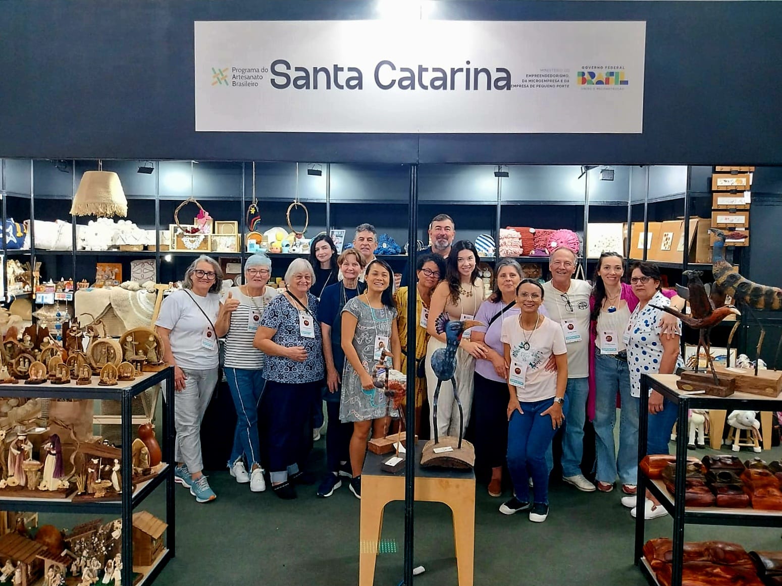Artesãos catarinenses comercializam R$ 125 mil no 19º Salão do Artesanato de São Paulo